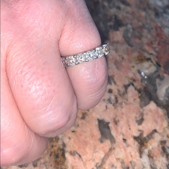 Eternity diamond ring size 5 - Picture 3 of 6